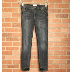 McGuire Womens Denim Skinny Jeans Size 26 Made In USA Zipper Pocket Detail